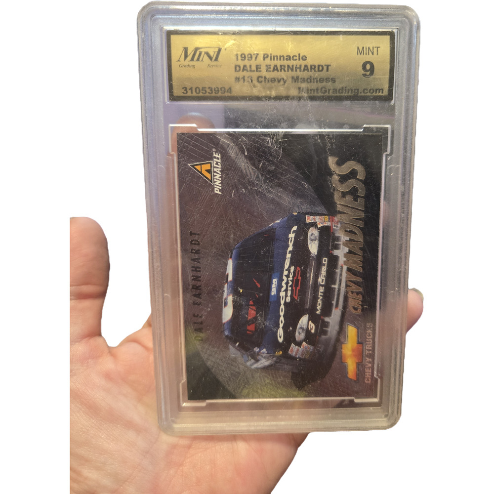 ​Dale Earnhardt 1997 Pinnacle Chevy Madness #13 Graded MINT 9 Trading Card
